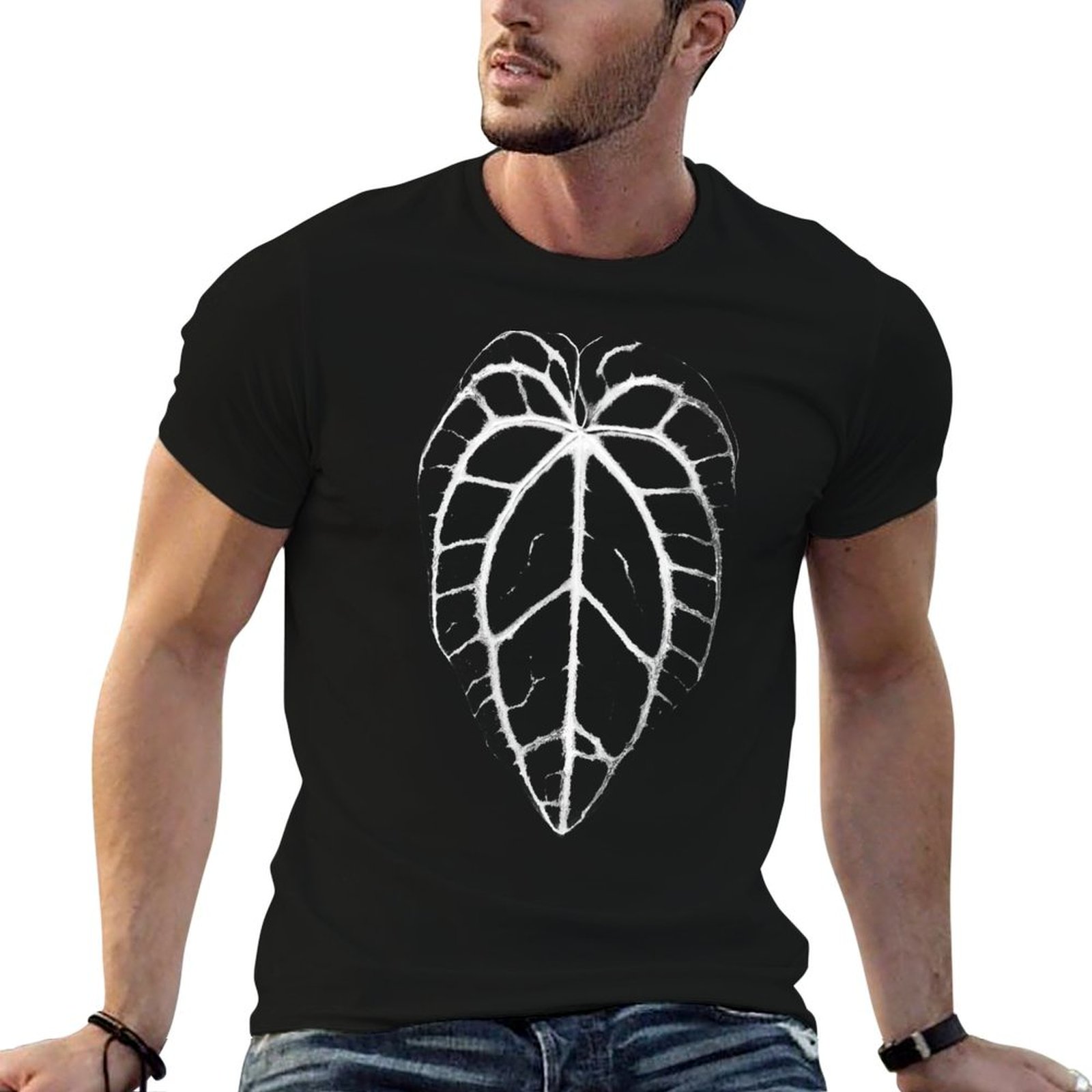 Anthurium Crystallinum - ANTHURIUM CRYSTALLINUM VEINS T-Shirt Lässiges, locker