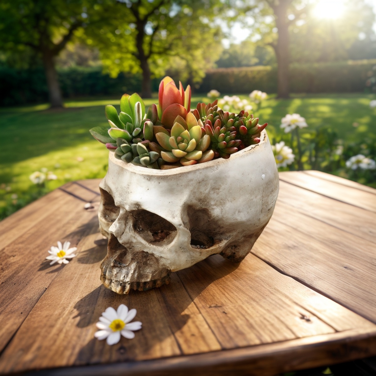 1 Stück, Kreativer Totenkopf-B – Snake Plant Ceramic Bewertung und Preis