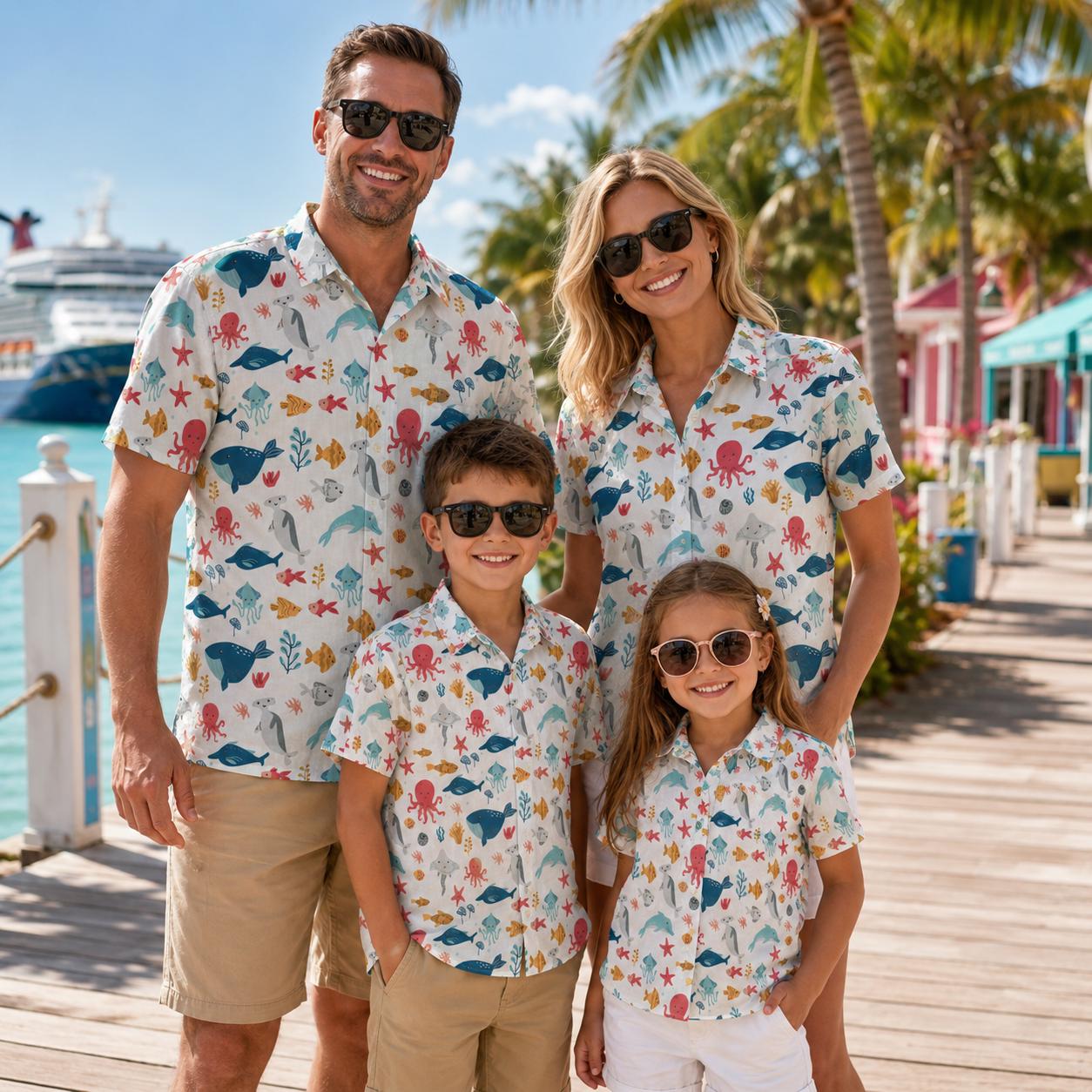 Hawaiianisches Kinderhemd mit  – Plant Parent Free Bewertung und Preis