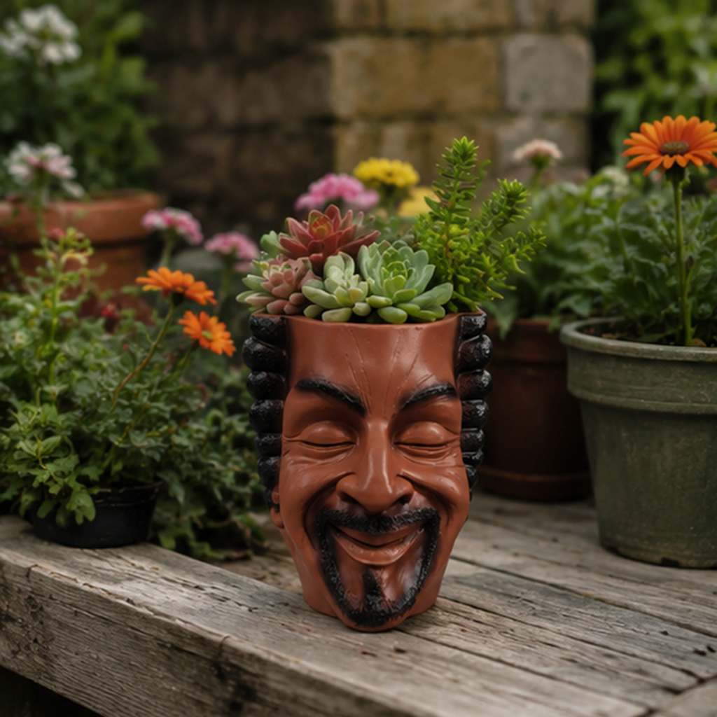 Ästhetischer Gesichts-Blumento – Snake Plant Ceramic Bewertung und Preis