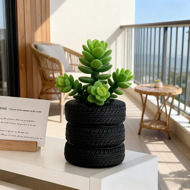 Gestapelter Reifen-Blumentopf  – Snake Plant Ceramic Bewertung und Preis