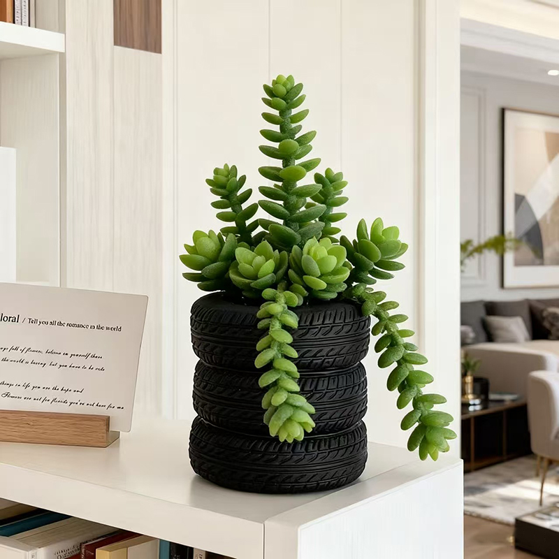 Gestapelter Reifen-Blumentopf  – Snake Plant Ceramic Bewertung und Preis