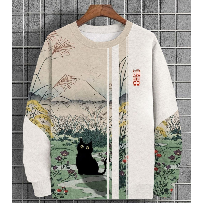 Blumen blatt Katze Muster Hood – Plant Parent Hoodie Bewertung und Preis