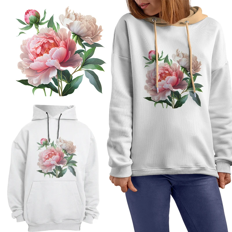 Rosa und weiße Pfingstrosenblü – Plant Parent Hoodie Bewertung und Preis